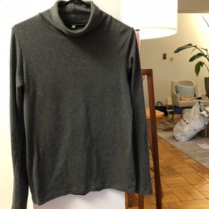 Muji gray turtleneck